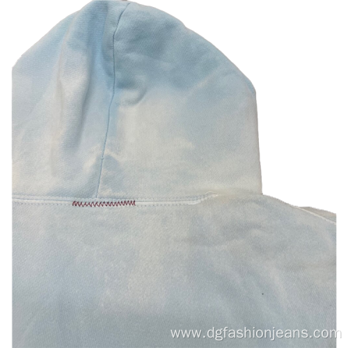 Acid Washed Distressed Heavyweight Cotton Mens Hoodies